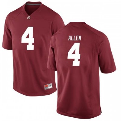 Men's Alabama Crimson Tide #4 Christopher Allen Crimson Game NCAA College Football Jersey 2403PECB1